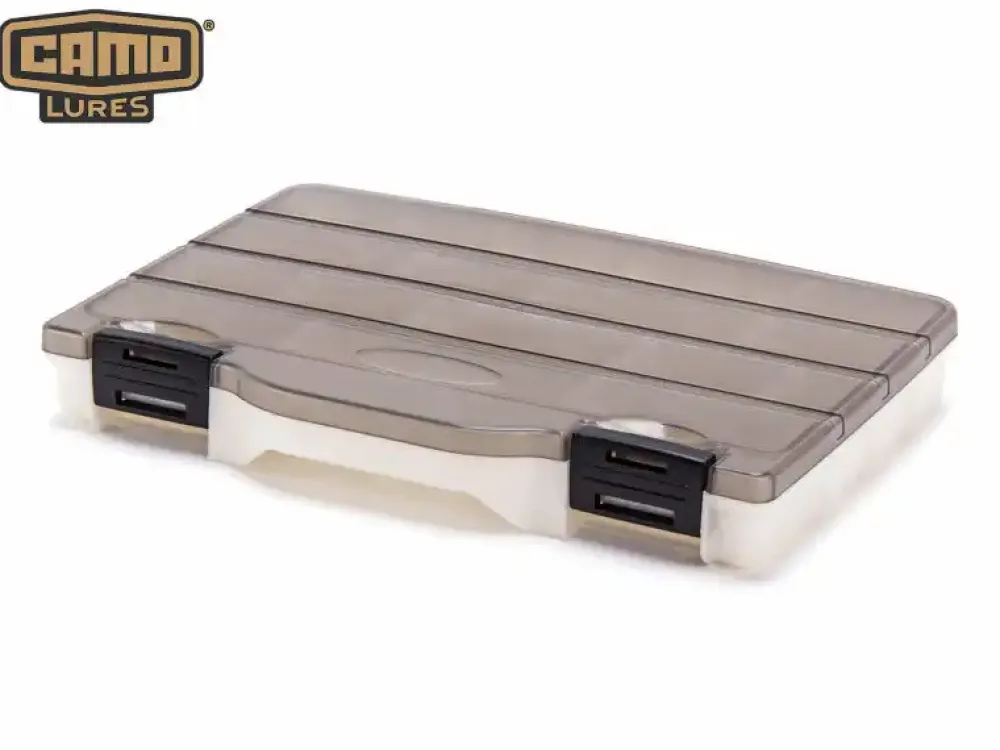 Online Slim Box Small Weiß / Transparent-Grau 20,6x2,7x14,7cm Boxen & Eimer