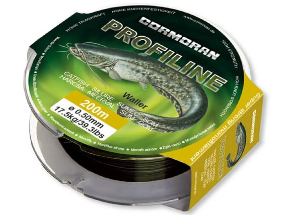 Clearance Profiline Schnur Wels 200m Schwarz 0,50mm 17,5kg Hauptschnüre|Schnüre