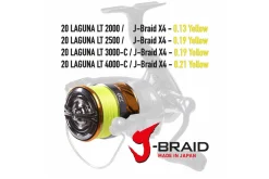Best 20 Laguna LT 4000-C J-Braid 4 0,21mm Yellow Rollen