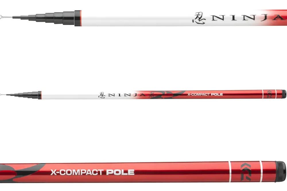 Hot Ninja X-Compact Pole 4,00m Reise-Ruten|Stippen