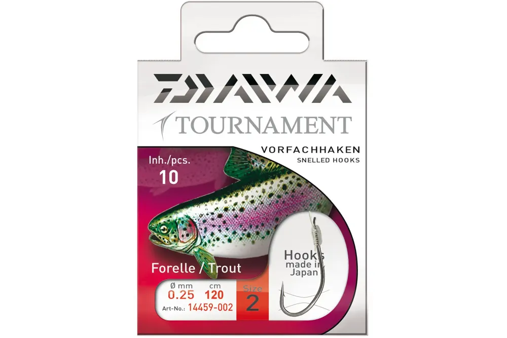 Tournament Forellenhaken #10 120cm 0,18mm Haken