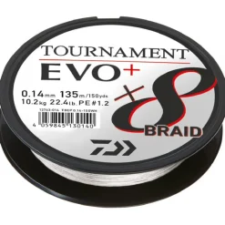 Discount Tournament X8 Braid EVO+ 135m Weiß 0,12mm 8,6kg Hauptschnüre|Schnüre