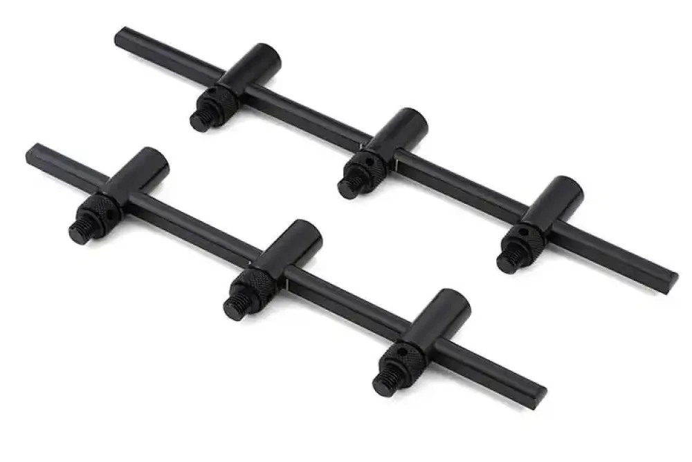 New Black Label Slim Adjustable 3 Rod Buzz Bars 220-250mm Rutenablagen