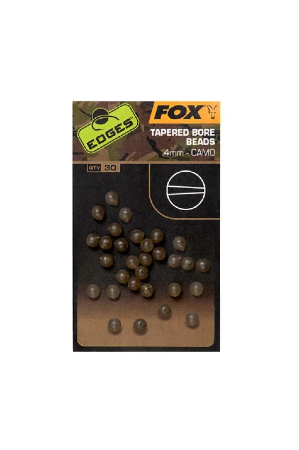 Hot EDGES Camo Tapered Bore Bead 6mm Kleinteile