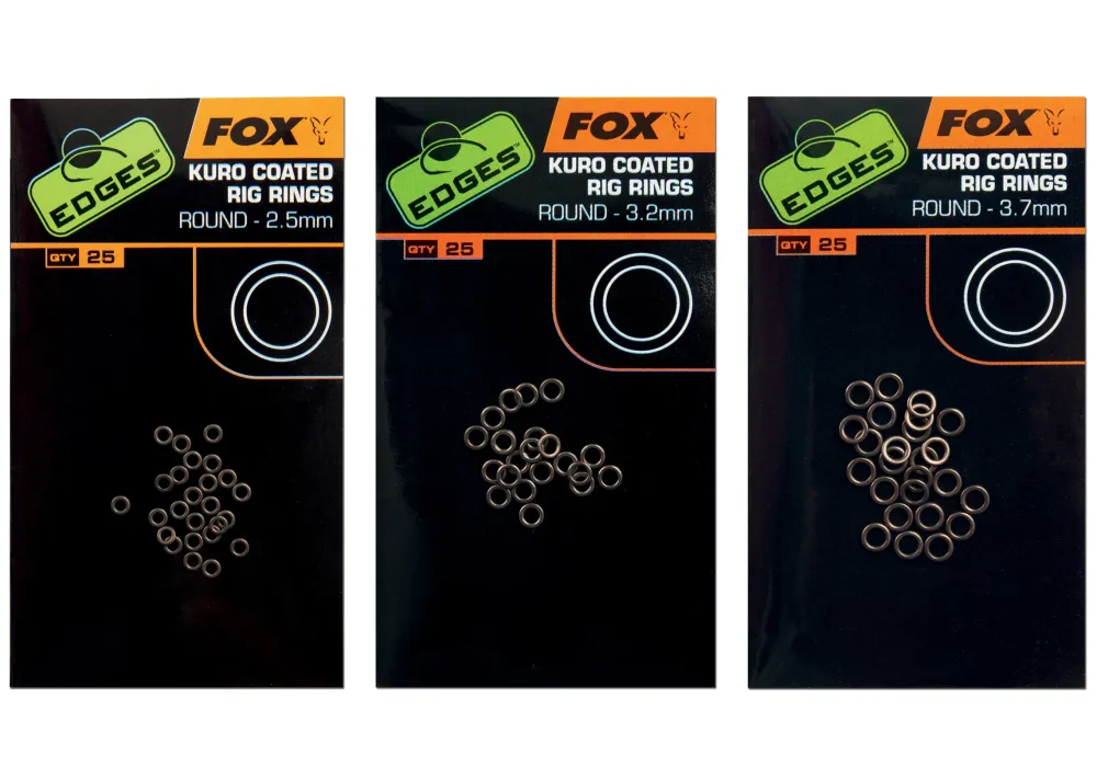 Best Edges Kuro Coated Rig Rings #Large 3,70mm Haken
