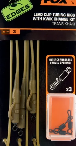 Online Edges Lead Clip Tubing Rigs + Kwik Change Kit Vorfächer