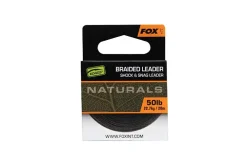 Clearance EDGES Naturals Braided Leader 20m Green 50lb Vorfächer