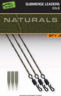 Outlet EDGES Naturals Submerge Leaders 30lb Vorfächer