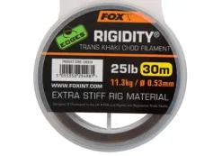 Outlet EDGES Rigidity 30m Trans Khaki 0,53mm 25lb Vorfächer