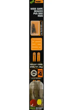 New EDGES Wide Gape Beaked PVA Bag Rigs #4 Haken