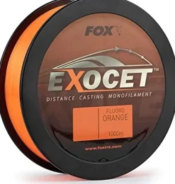 Online Exocet Fluoro Orange Mono 1000m Fluoro Orange 0,26mm Hauptschnüre|Schnüre