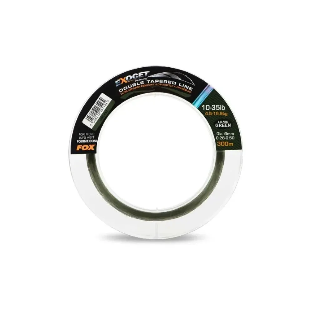 Outlet Exocet Pro Double Tapered Mainline 300m Low Vis Green 0,26-0,50mm Hauptschnüre|Vorfächer