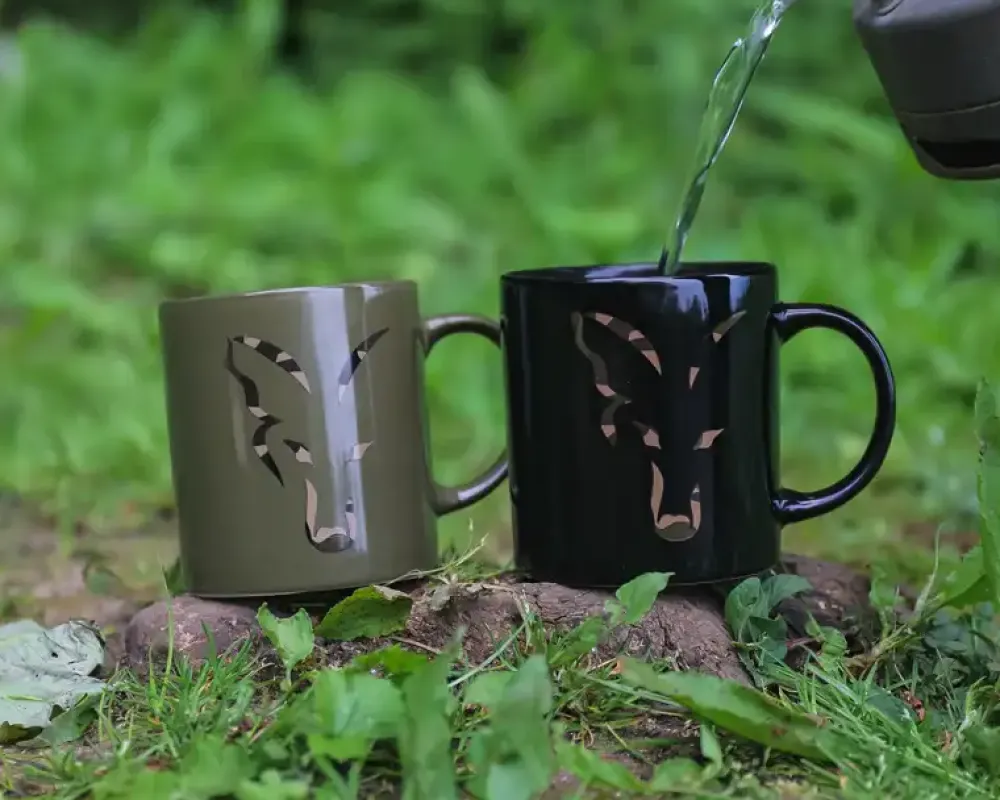Outlet Head Ceramic Mug Green Camo Camping & Outdoor
