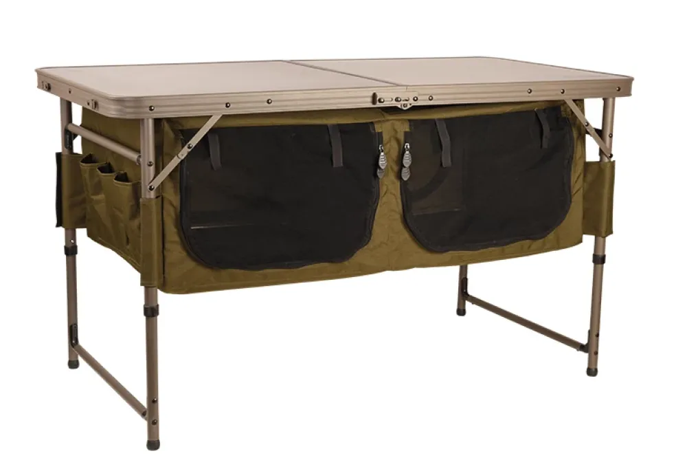 Discount Session Table with Storage Camping & Outdoor
