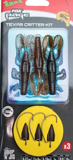 Texas Slick Shad Kit 39,4" Mixed #3/0 Vorfächer