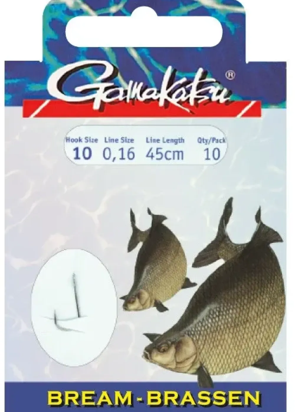 Discount gebundene Haken Brassen BKS-1310N #10 45cm 0,16mm Haken