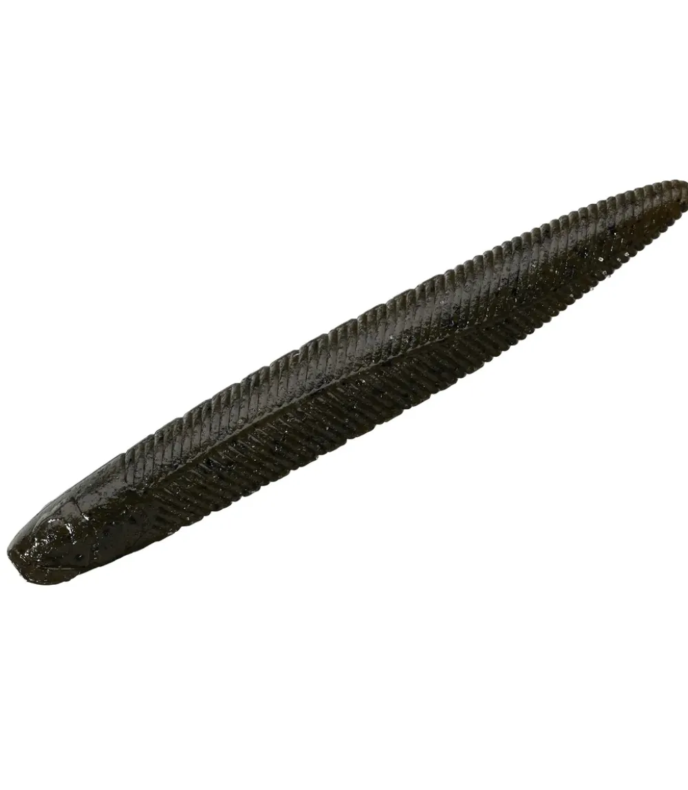 Outlet Yammy Fish 3,8" Dark Thunder Clear Silver Gummiköder