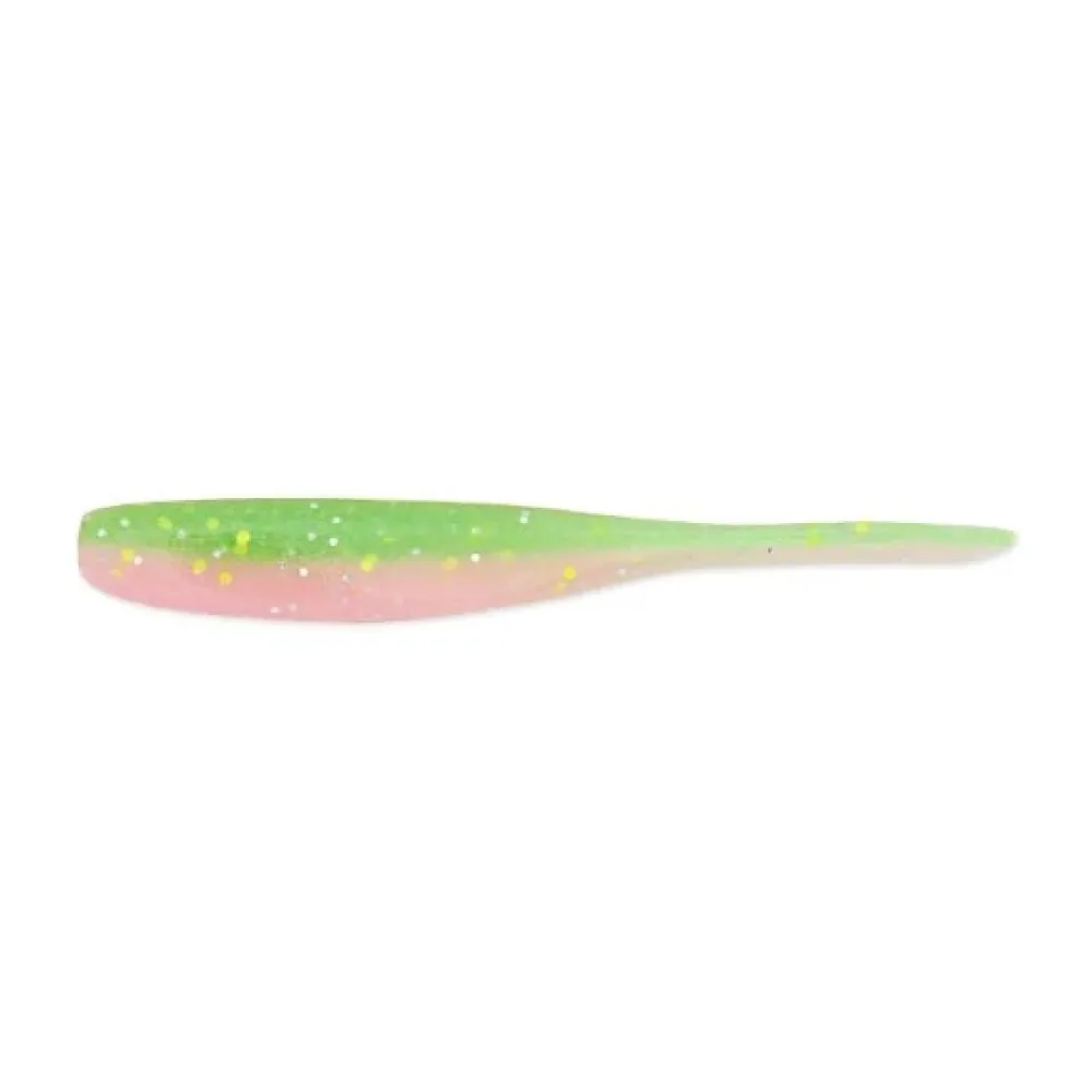 Best Shad Impact 2" Green Pumpkin Chartreuse Gummiköder