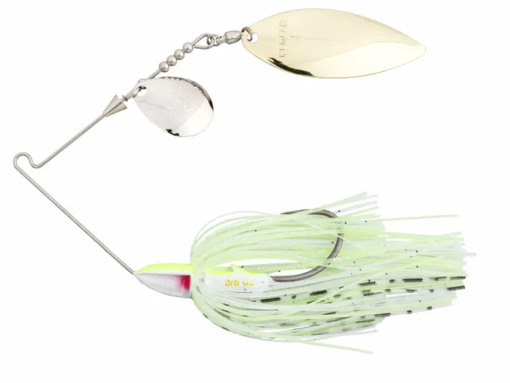 Clearance Tee-Bone Spinnerbait TW 14g (010) Super White Metallköder