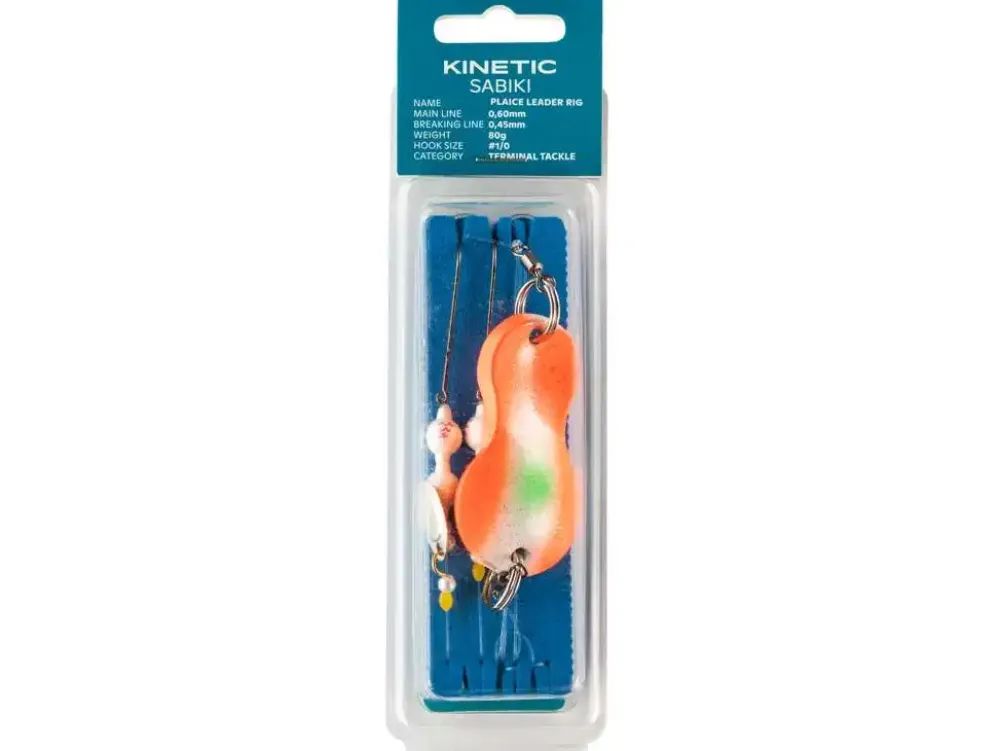 Discount Sabiki Plaice Leader #1/0 115cm Sunset 40g Meeresköder