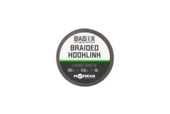 Outlet Basix Braided Hooklink 25lb 10m Camo Green Vorfächer