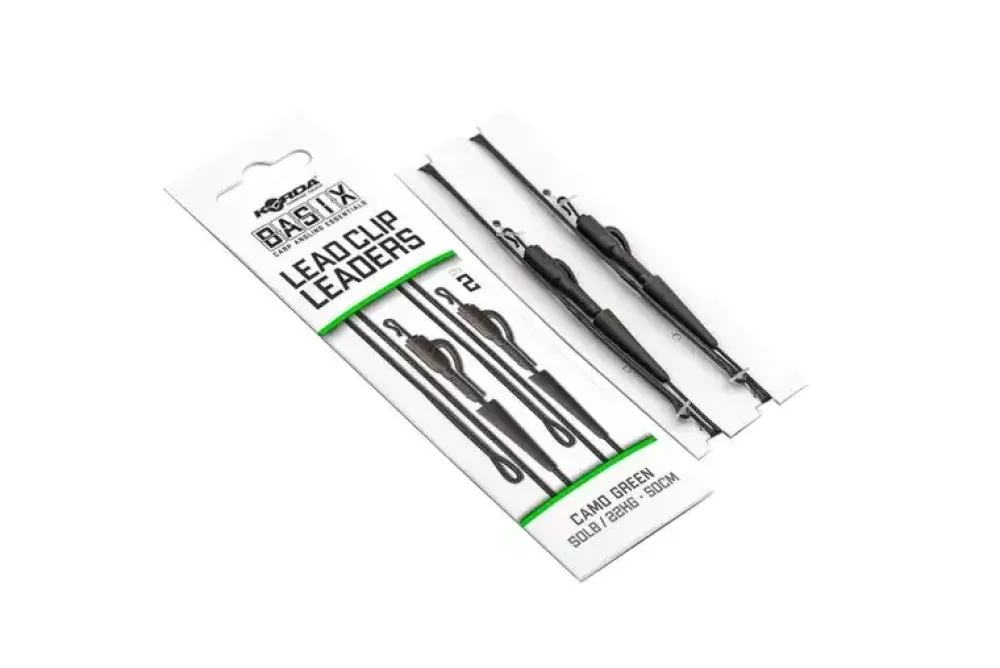 Clearance Basix Lead Clip Leaders 50cm 48,5lb Vorfächer