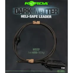 Best Dark Matter Leader Heli Safe 100cm 40lb Weed Vorfächer