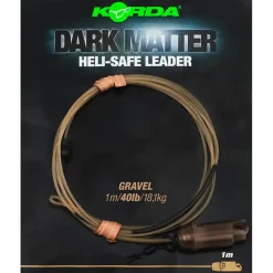 Best Dark Matter Leader Heli Safe 100cm 40lb Weed Vorfächer