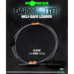 Best Dark Matter Leader Heli Safe 100cm 40lb Weed Vorfächer