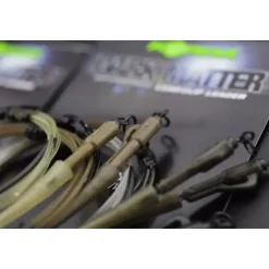 New Dark Matter Leader Hybrid Lead Clip 100cm 40lb Weedy Green Vorfächer