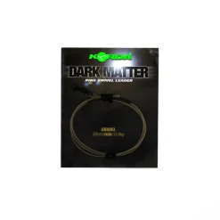 Best Dark Matter Leader Size 8 Ring Swivel 50cm 40lb Clear Kleinteile|Vorfächer