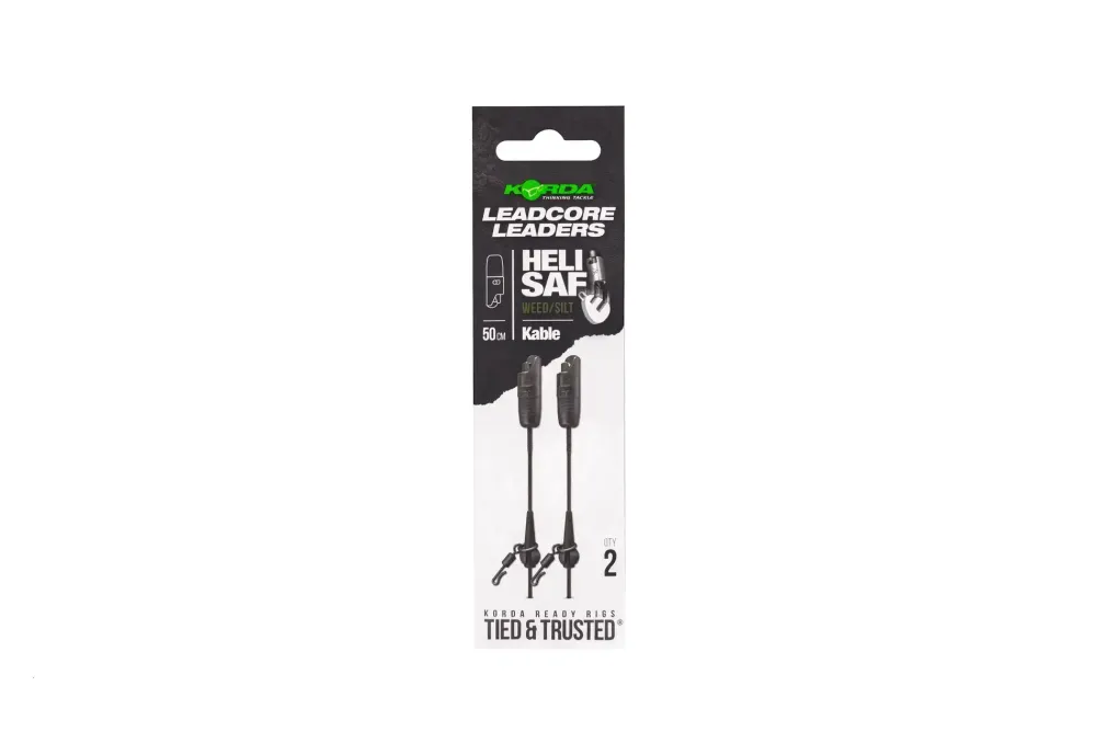 Hot Kable Leadcore Leader Heli Safe 50cm Weed Vorfächer