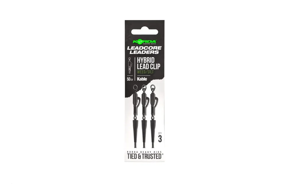 Sale Kable Leadcore Leader Hybrid Lead Clip 50cm Gravel Fliegen & Streamer