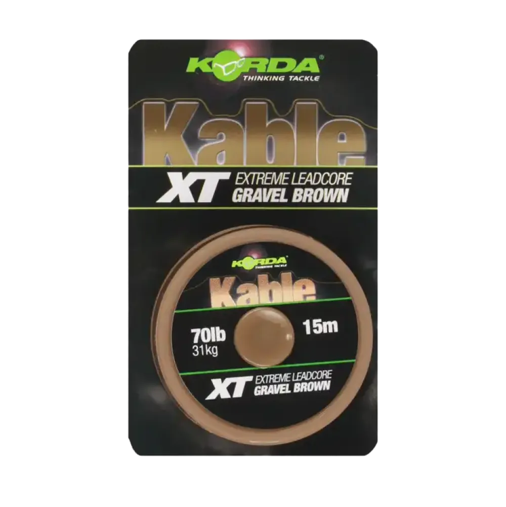 Best Kable XT Extreme Leadcore 70lb 15m Brown Kleinteile