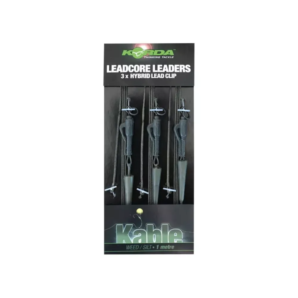 Sale Leadcore Leaders Hybrid Lead Clip QC Swivel 100cm Weed Vorfächer