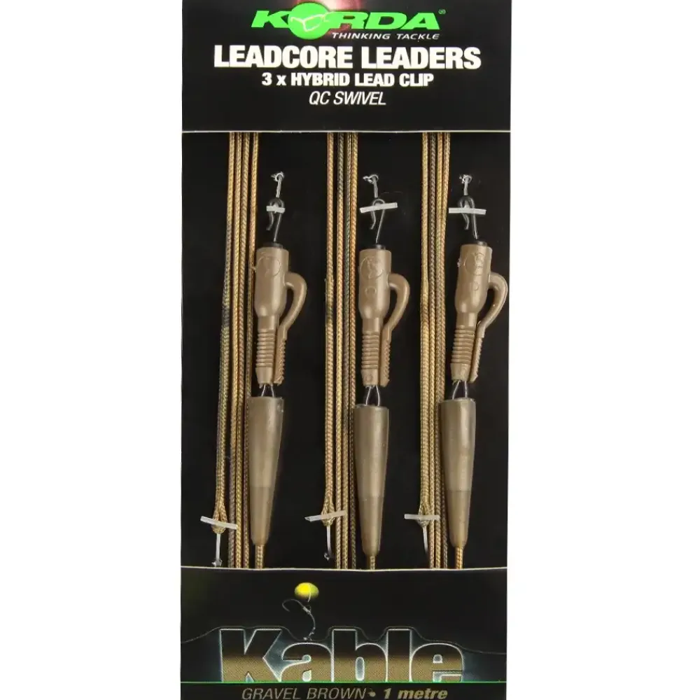 Sale Leadcore Leaders Hybrid Lead Clip QC Swivel 100cm Weed Vorfächer
