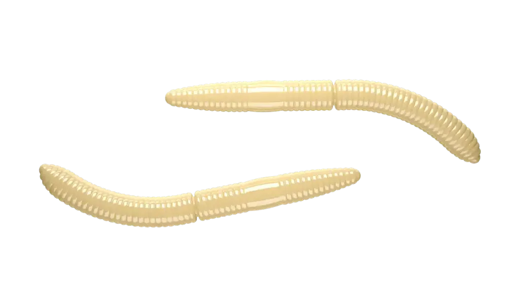 New Fatty D'Worm 65 Cheese 6,5cm 001 - white Futter & Lockstoffe|Gummiköder