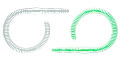 Flex Worm 95 Cheese 9,5cm 000 - glow uv green Gummiköder|Schuhe & Stiefel