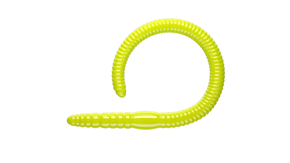 Flex Worm 95 Cheese 9,5cm 000 - glow uv green Gummiköder|Schuhe & Stiefel