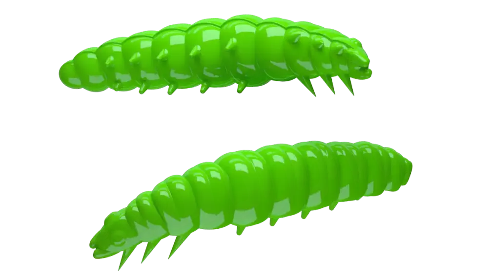 Sale Larva 30 Knoblauch 3cm 001 - white Gummiköder|Futter & Lockstoffe