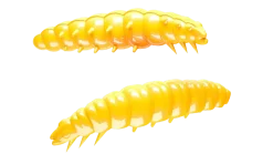 Sale Larva 30 Knoblauch 3cm 001 - white Gummiköder|Futter & Lockstoffe