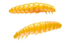 Sale Larva 30 Knoblauch 3cm 001 - white Gummiköder|Futter & Lockstoffe