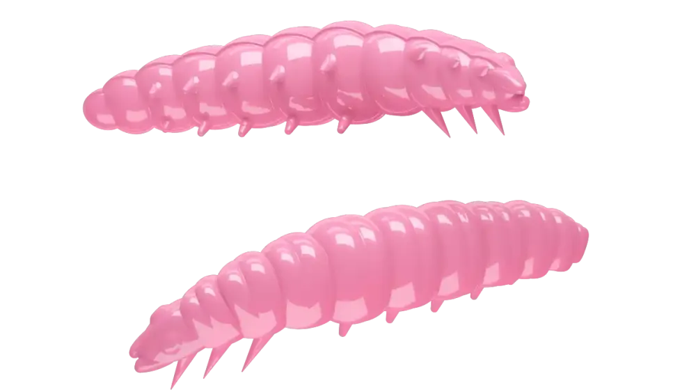 Sale Larva 30 Knoblauch 3cm 001 - white Gummiköder|Futter & Lockstoffe