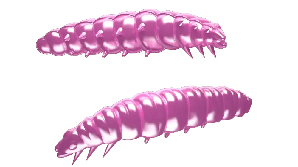 Sale Larva 30 Knoblauch 3cm 001 - white Gummiköder|Futter & Lockstoffe