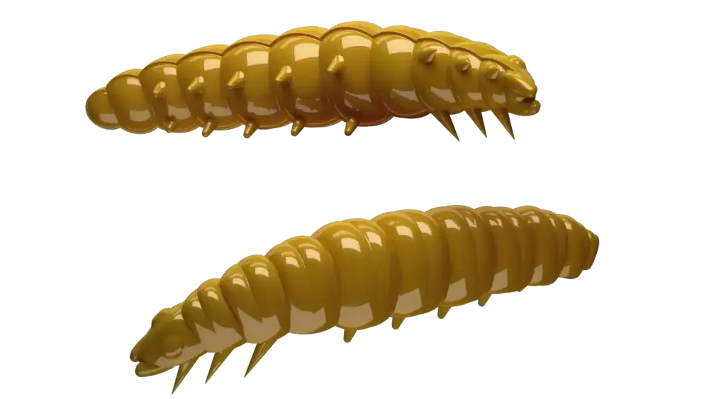 New Larva 45 Knoblauch 4,5cm 004 - silver pearl Futter & Lockstoffe|Gummiköder