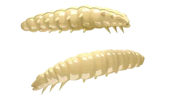 New Larva 45 Knoblauch 4,5cm 004 - silver pearl Futter & Lockstoffe|Gummiköder