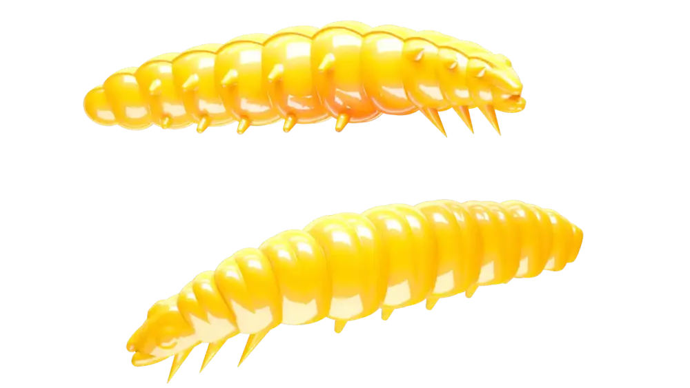 New Larva 45 Knoblauch 4,5cm 004 - silver pearl Futter & Lockstoffe|Gummiköder