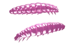 New Larva 45 Knoblauch 4,5cm 004 - silver pearl Futter & Lockstoffe|Gummiköder