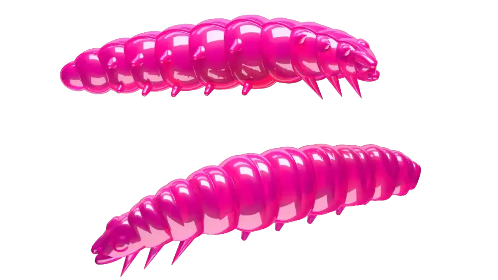 New Larva 45 Knoblauch 4,5cm 004 - silver pearl Futter & Lockstoffe|Gummiköder