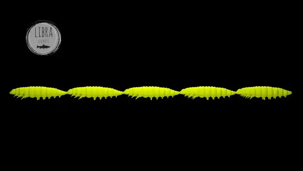 Hot Larva Multi 25 -5x5 Cheese 2,5cm 001 - white Stippen